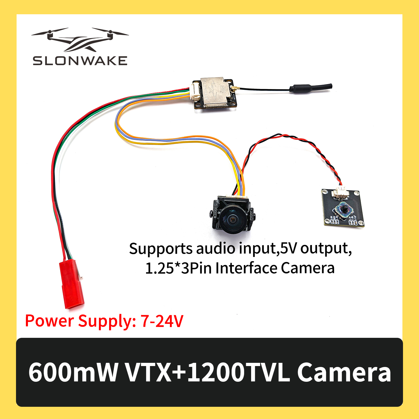 SLONWAKE 5.8G 600mW 7-24V FPV  - Drone Kit With Camera 리뷰 및 가격