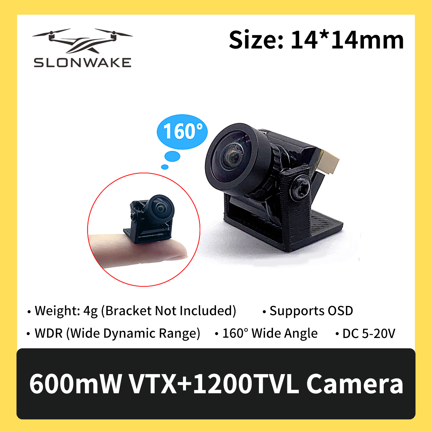 SLONWAKE 5.8G 600mW 7-24V FPV  - Drone Kit With Camera 리뷰 및 가격