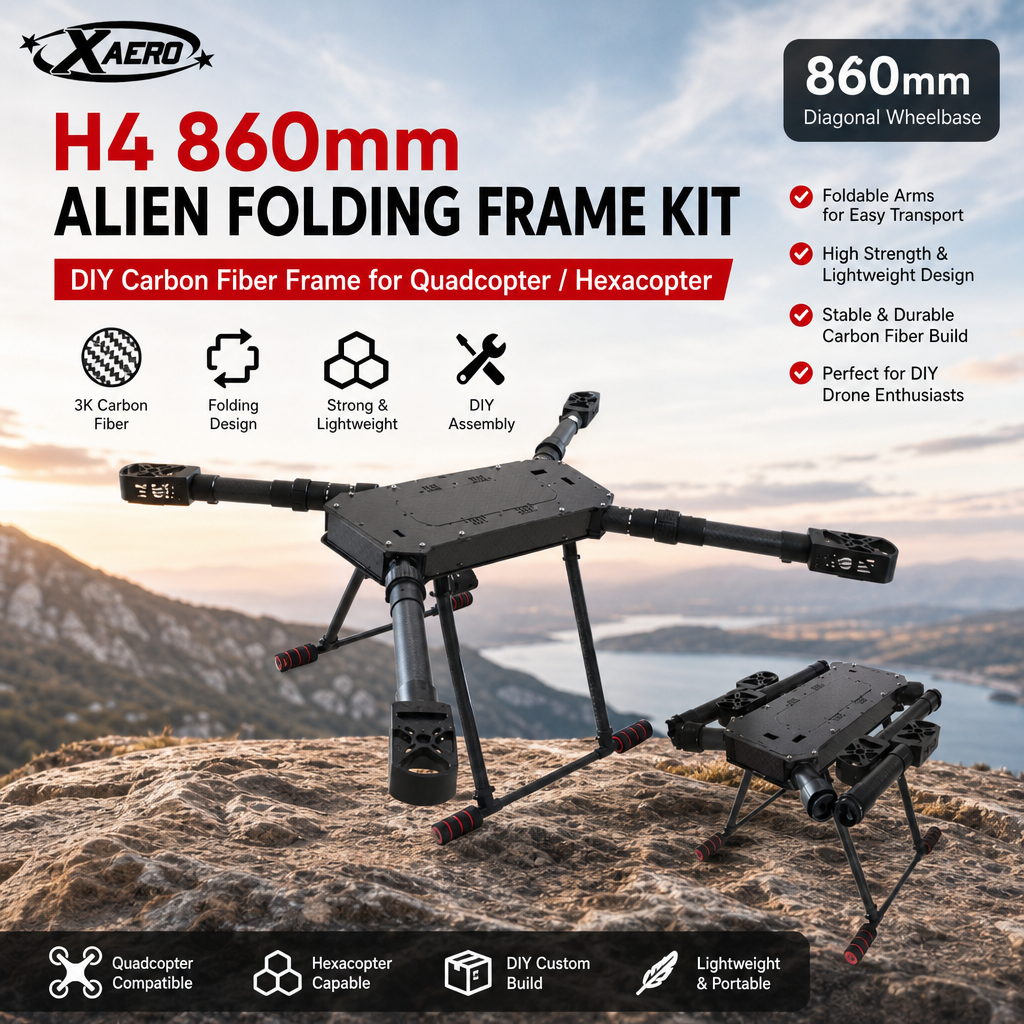 XAERO DIY H4 860mm Alien Foldi - Drone Kit Hexacopter 리뷰 및 가격
